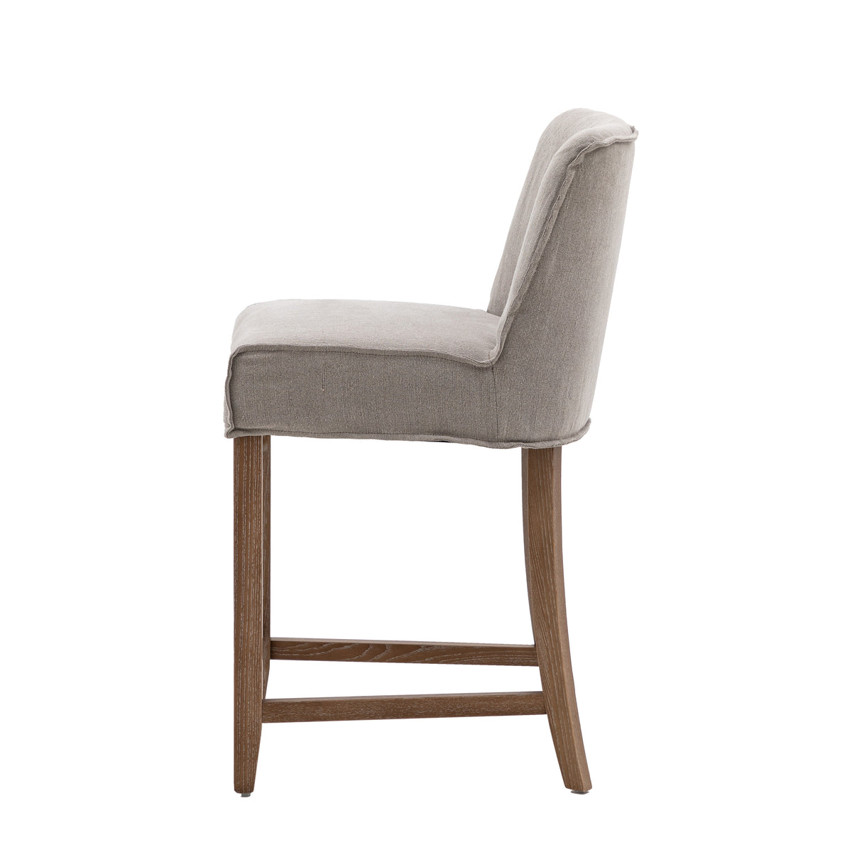 Amos Tarnby Bar Stool Grey Linen (2pk) – from Amos Lighting + Home