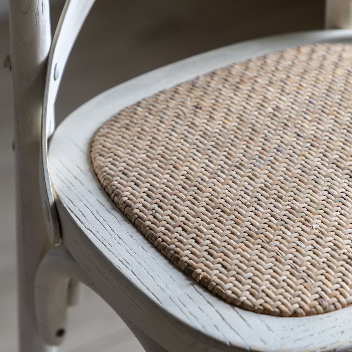 Amos Cafe Stool White/Rattan (2pk) – from Amos Lighting + Home