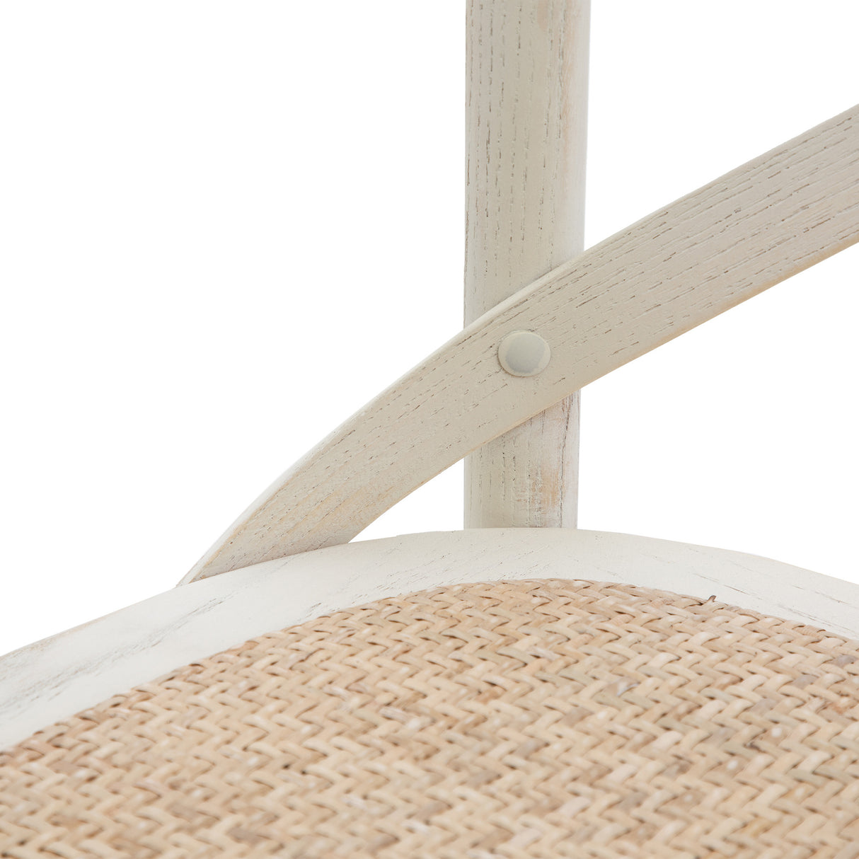 Amos Cafe Stool White/Rattan (2pk) – from Amos Lighting + Home