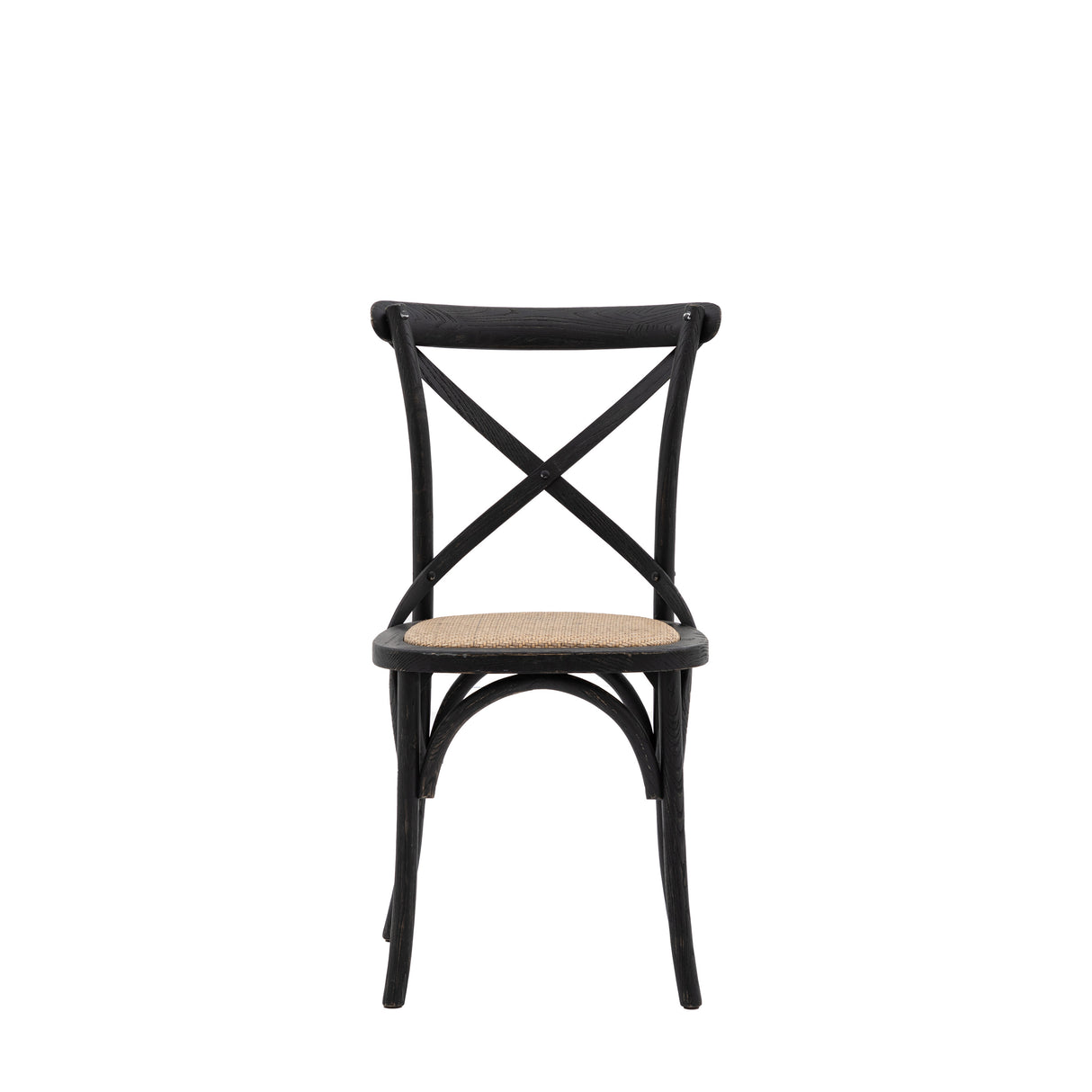 Amos Cafe Chair Black/Rattan (2pk) – from Amos Lighting + Home
