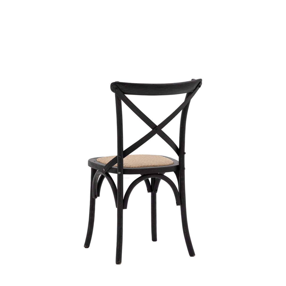Amos Cafe Chair Black/Rattan (2pk) – from Amos Lighting + Home