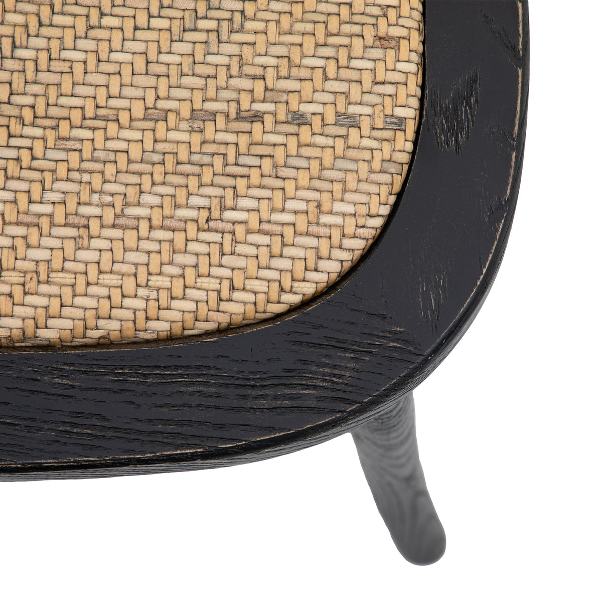 Amos Cafe Chair Black/Rattan (2pk) – from Amos Lighting + Home