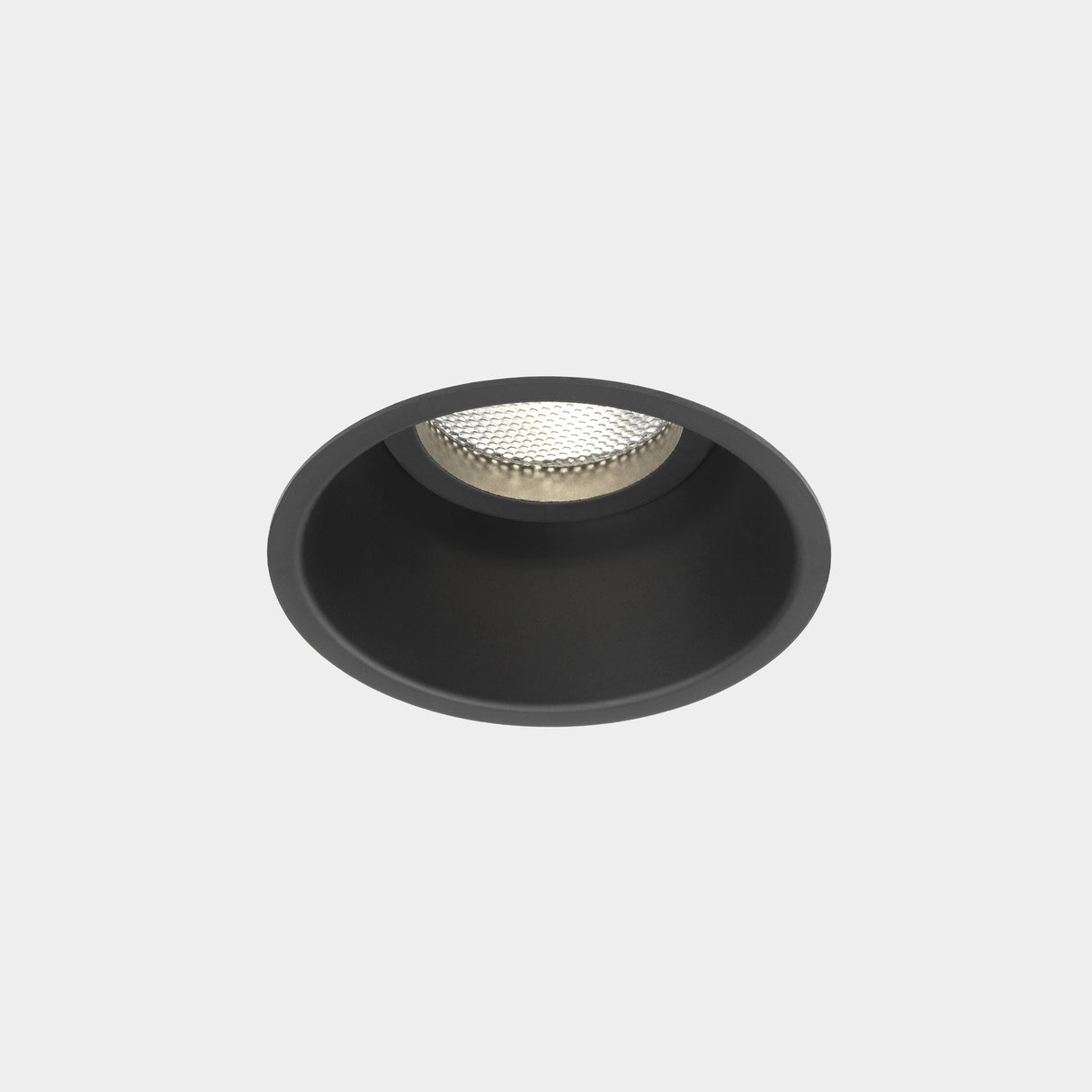 Astro Minima Round Fixed Matt Black Interior Downlight