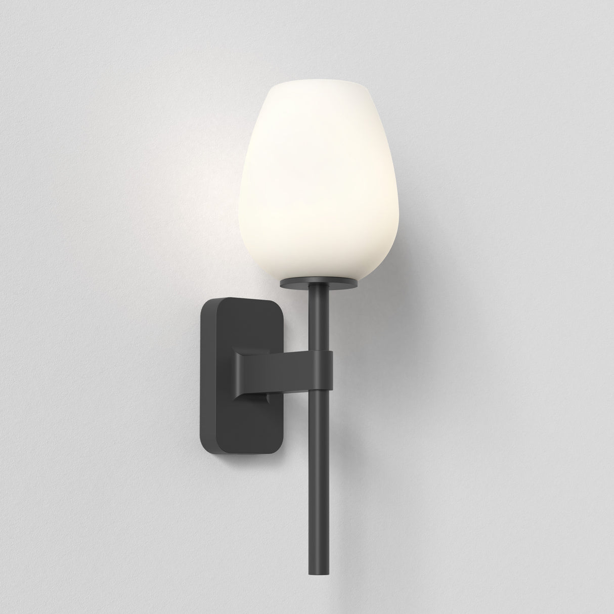 Astro Tacoma Single Matt Black Bathroom Wall Light