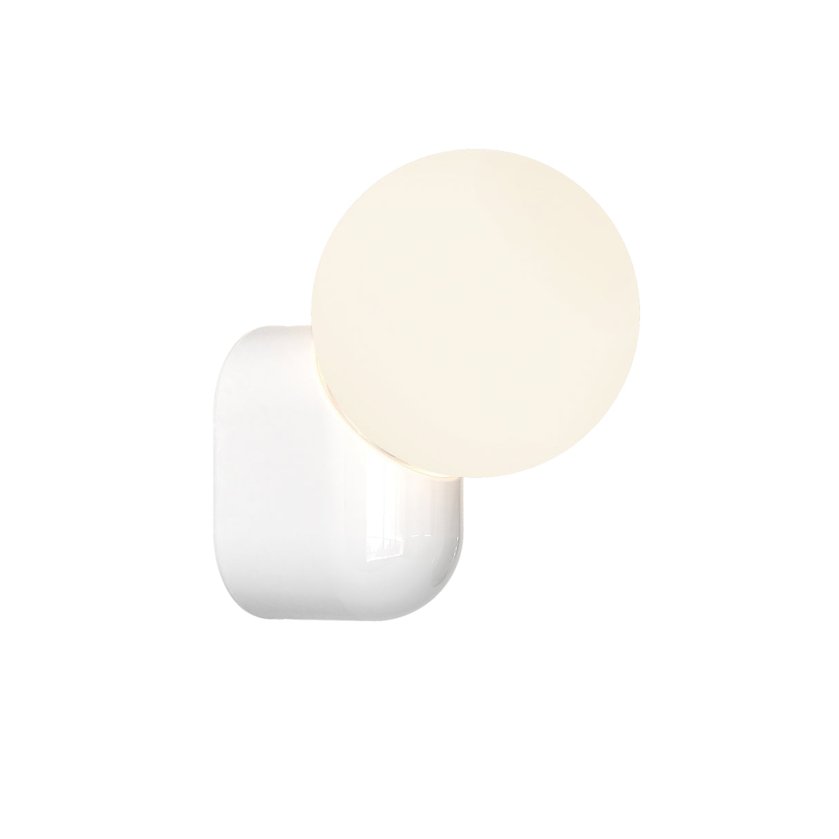 Astro Lyra Wall Single Gloss Glaze White Bathroom Wall Light