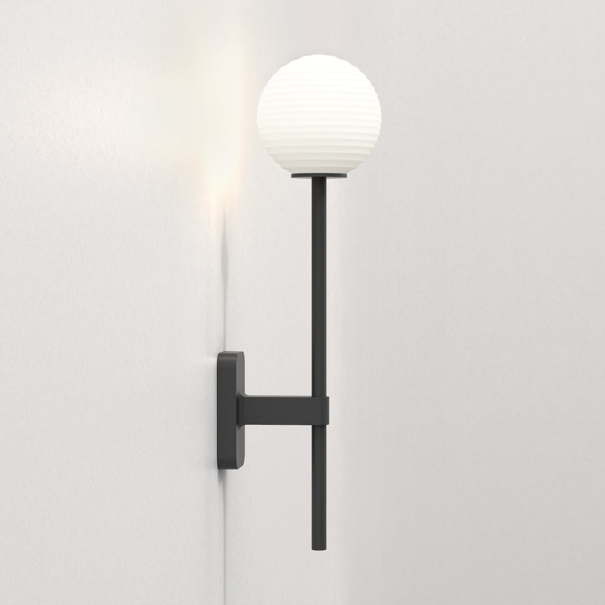 Astro Tacoma Single Grande Matt Black Bathroom Wall Light