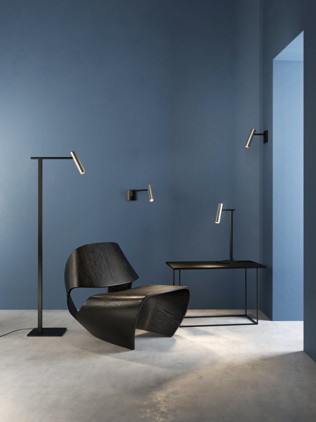 Astro Leda Floor Matt Black Interior Floor Light Base