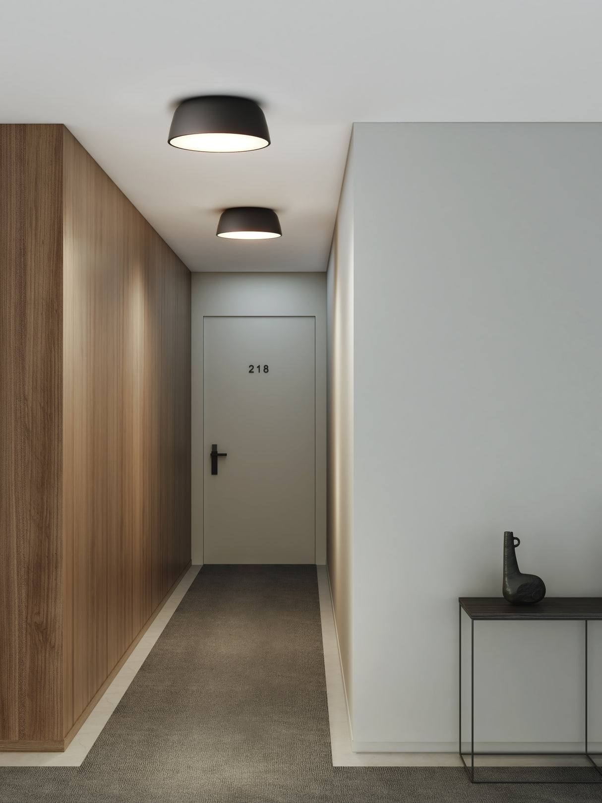 Astro Taiko 400 Matt Black Interior Ceiling Light