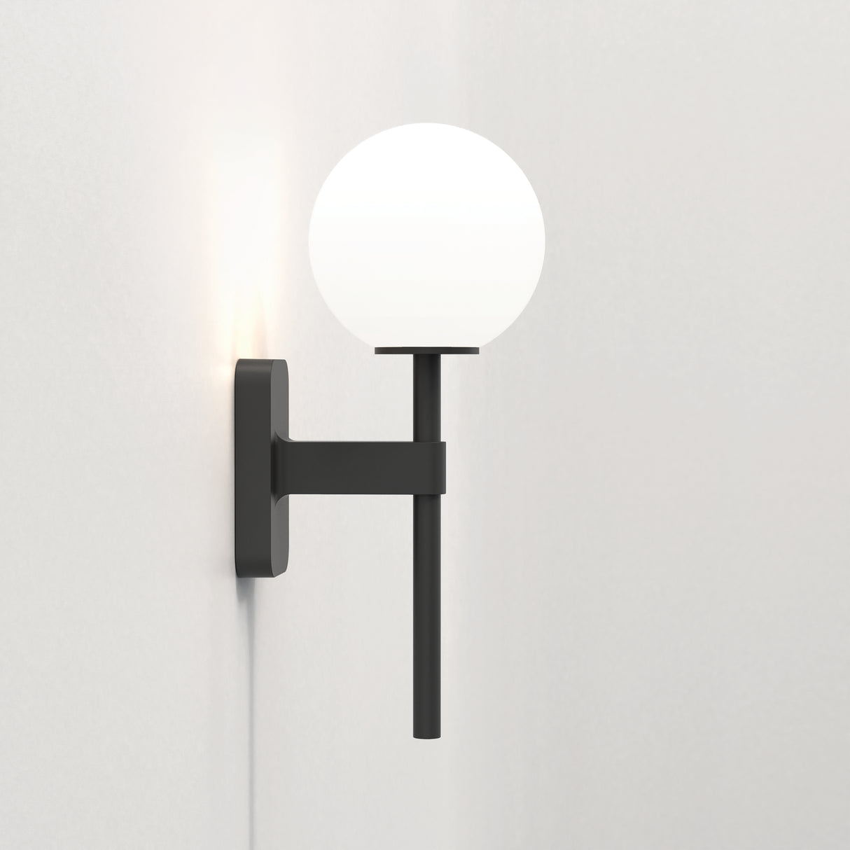 Astro Tacoma Single Matt Black Bathroom Wall Light
