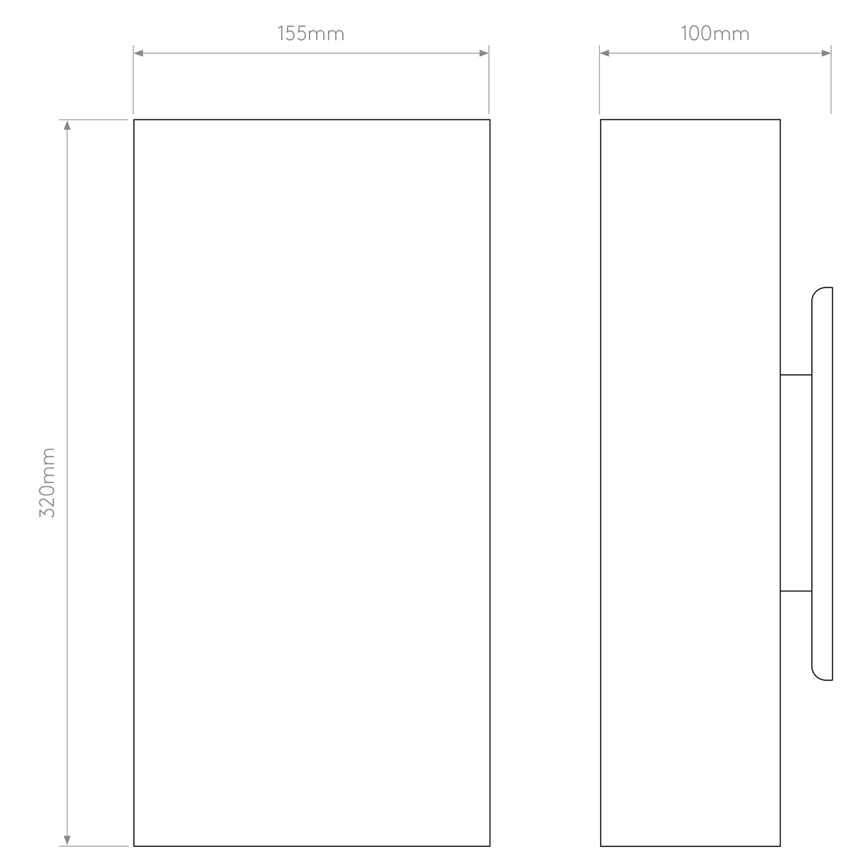 Astro Comino 155 Plaster Interior Wall Light