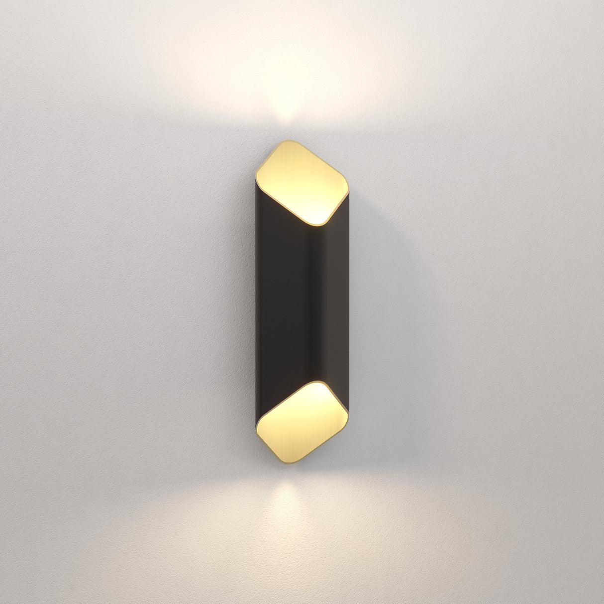 Astro Ako 420 Phase Matt Black/Gold Interior Wall Light