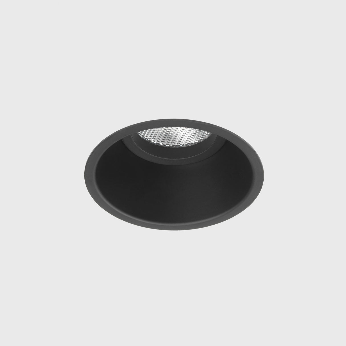 Astro Minima Round Fixed Matt Black Interior Downlight