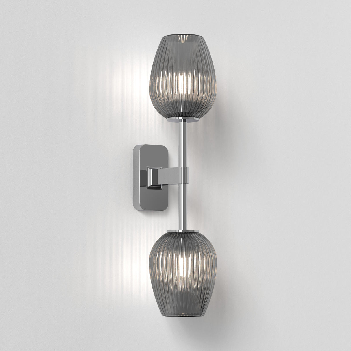 Astro Tacoma Twin Polished Chrome Bathroom Wall Light