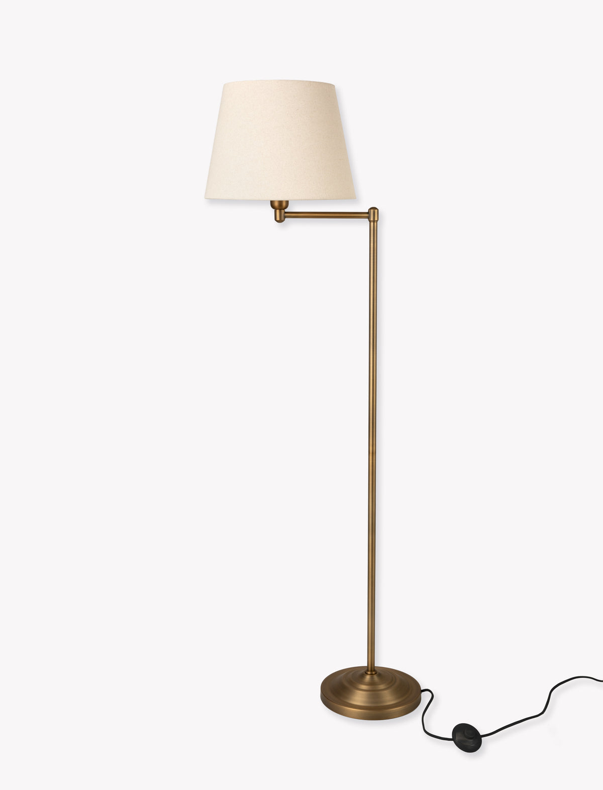 Garden Trading Peartree Floor Lamp Antique Bronze with Shade