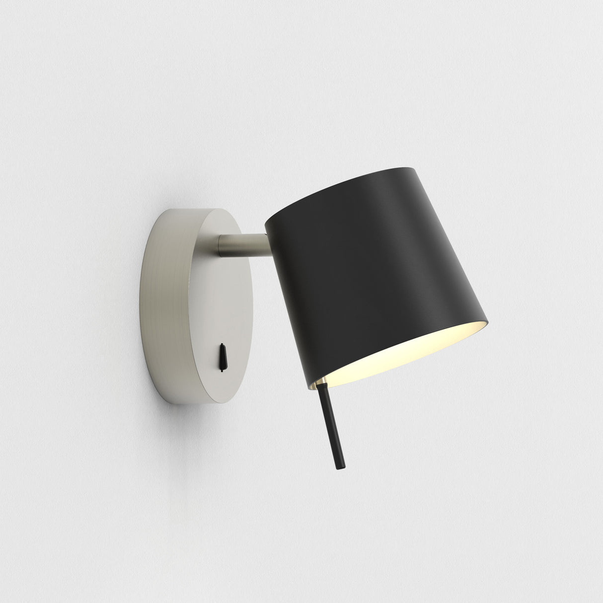Astro Miura Wall Base Matt Nickel Interior Wall Light