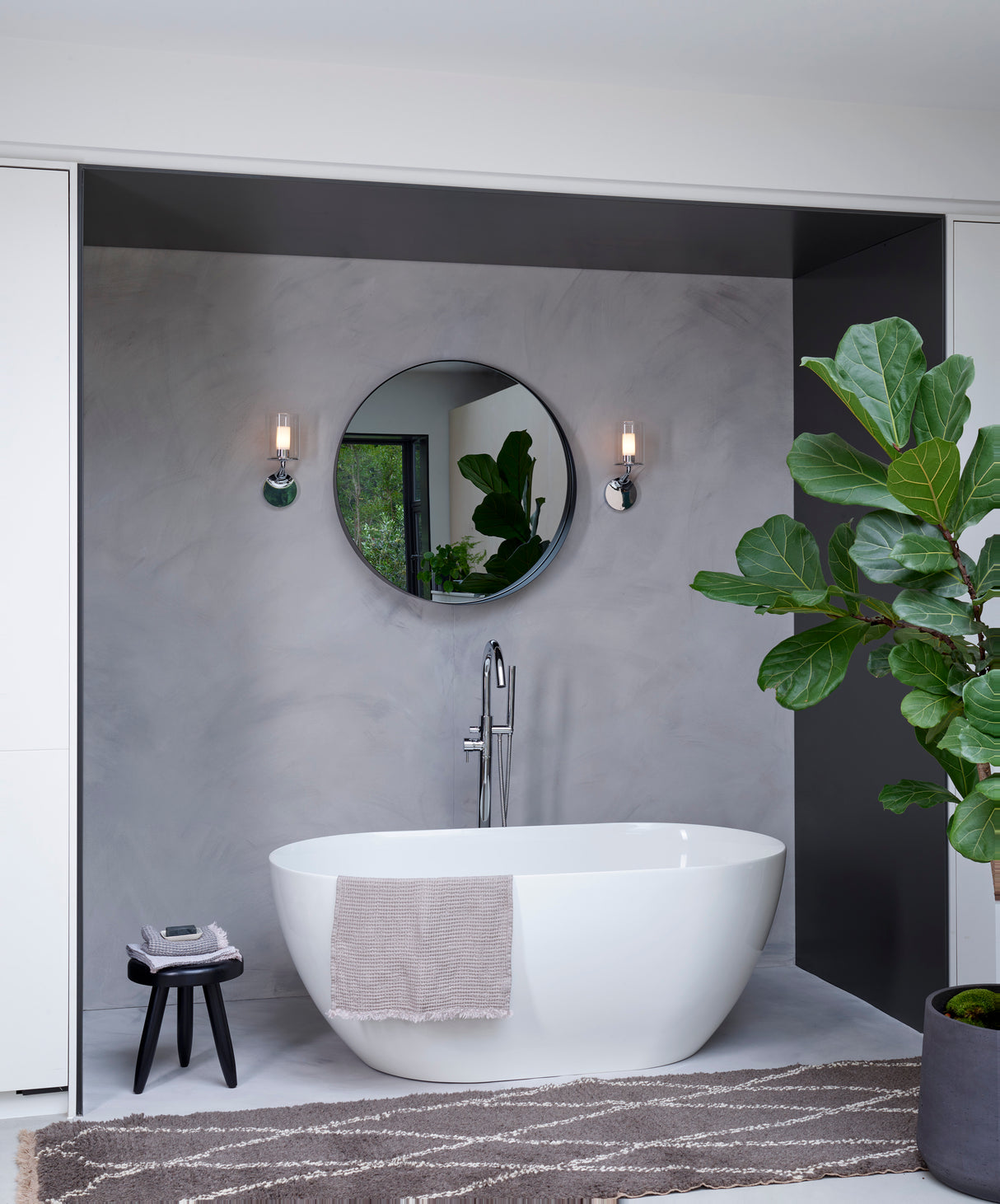 Astro Elena Polished Chrome Bathroom Wall Light