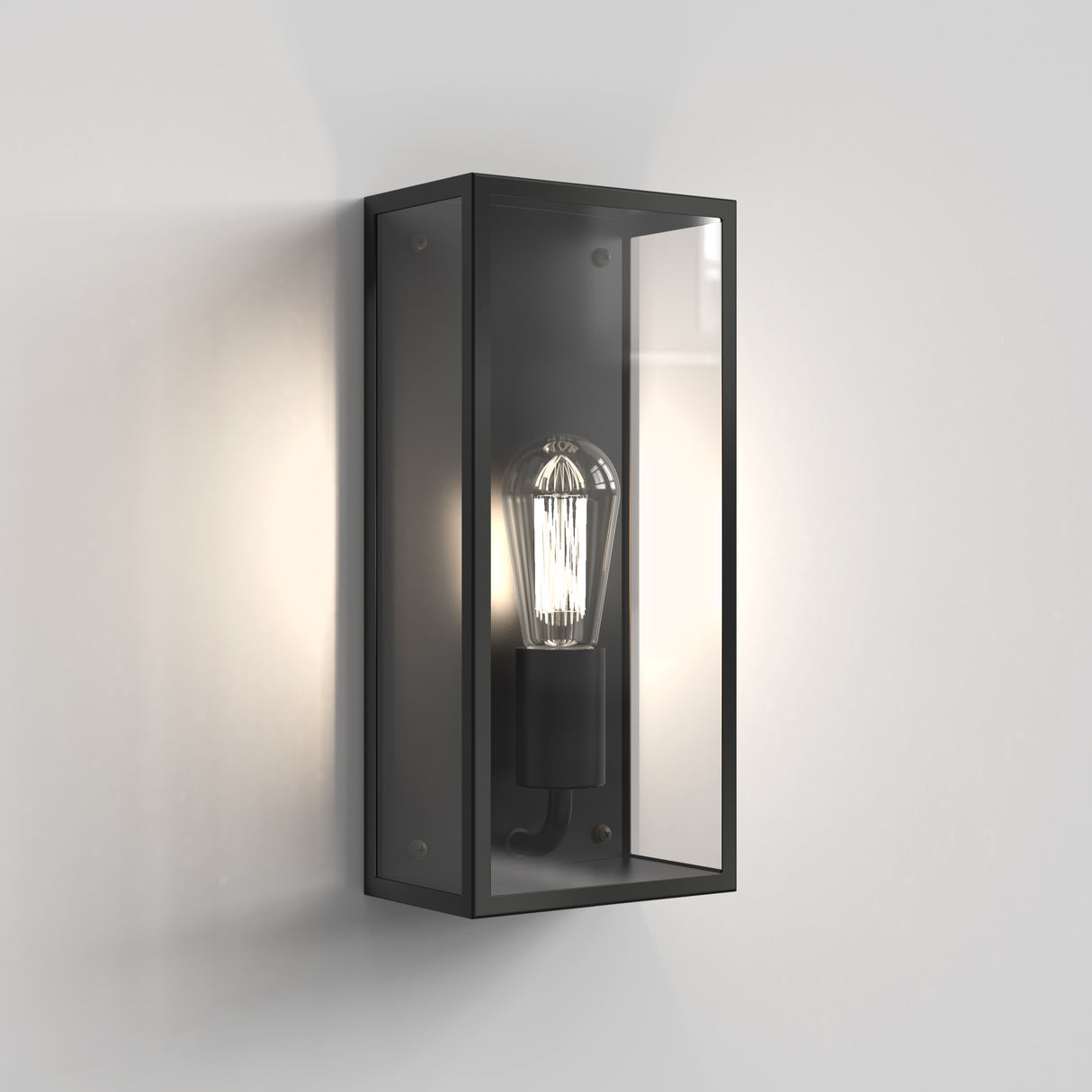 Astro Messina 160 II Textured Black Outdoor Wall Light