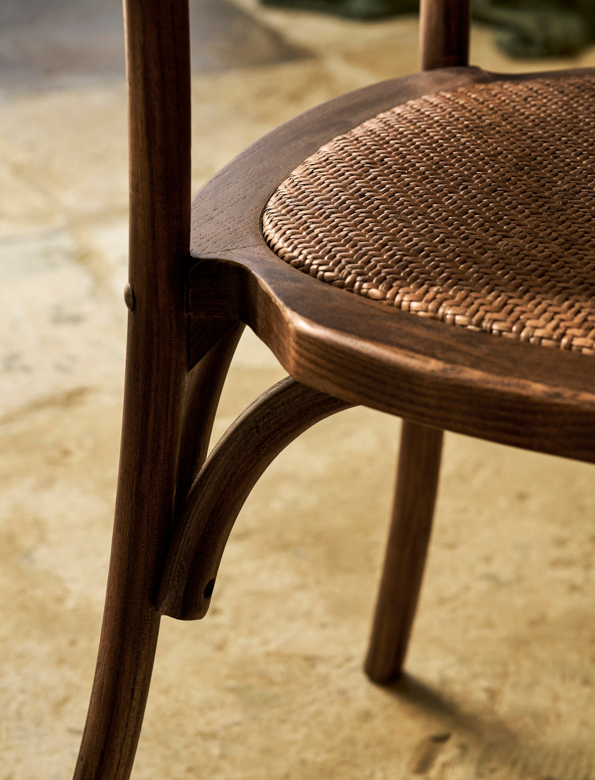 Garden Trading Fyfield Stacking Dining Chair - Elm Wood, Dark Natural, Set of 2