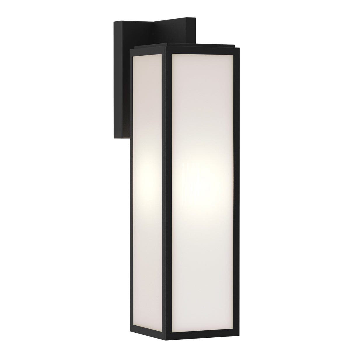 Astro Harvard Lantern Textured Black Outdoor Wall Light