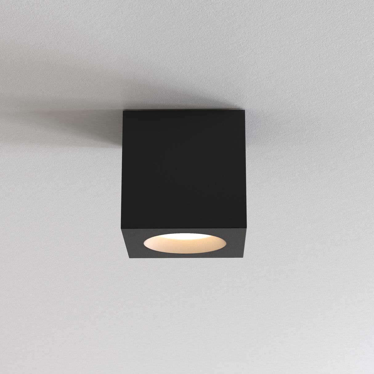 Astro Kos Square II Textured Black Outdoor Downlight
