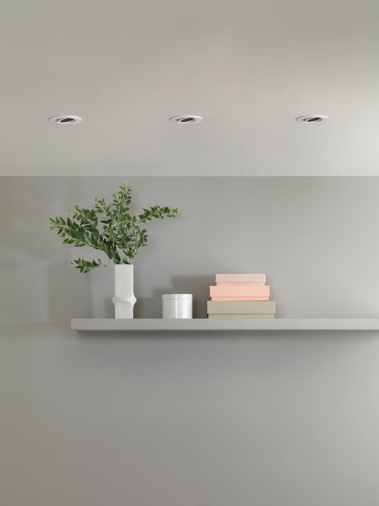 Astro Pinhole Slimline Square Adjustable Fire-Rated Matt White Interior Downlight