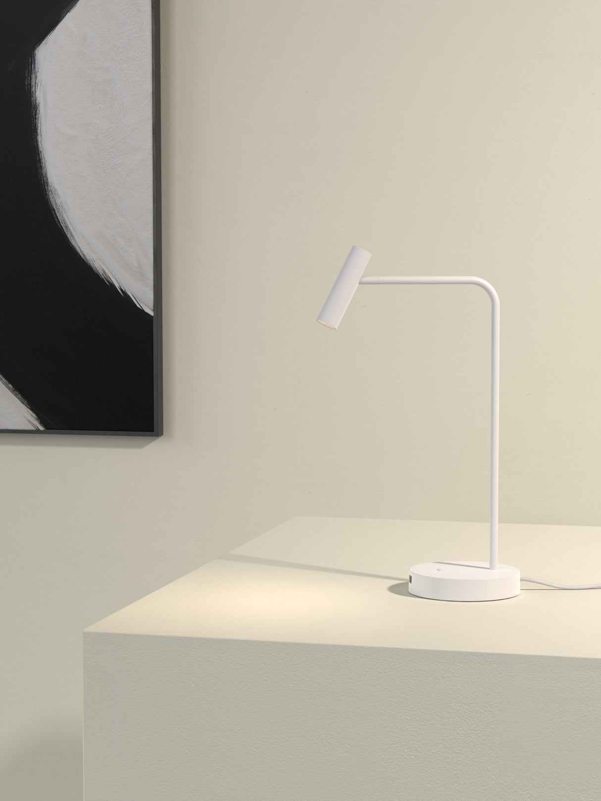Astro Enna Desk USB C Matt White Interior Table Light