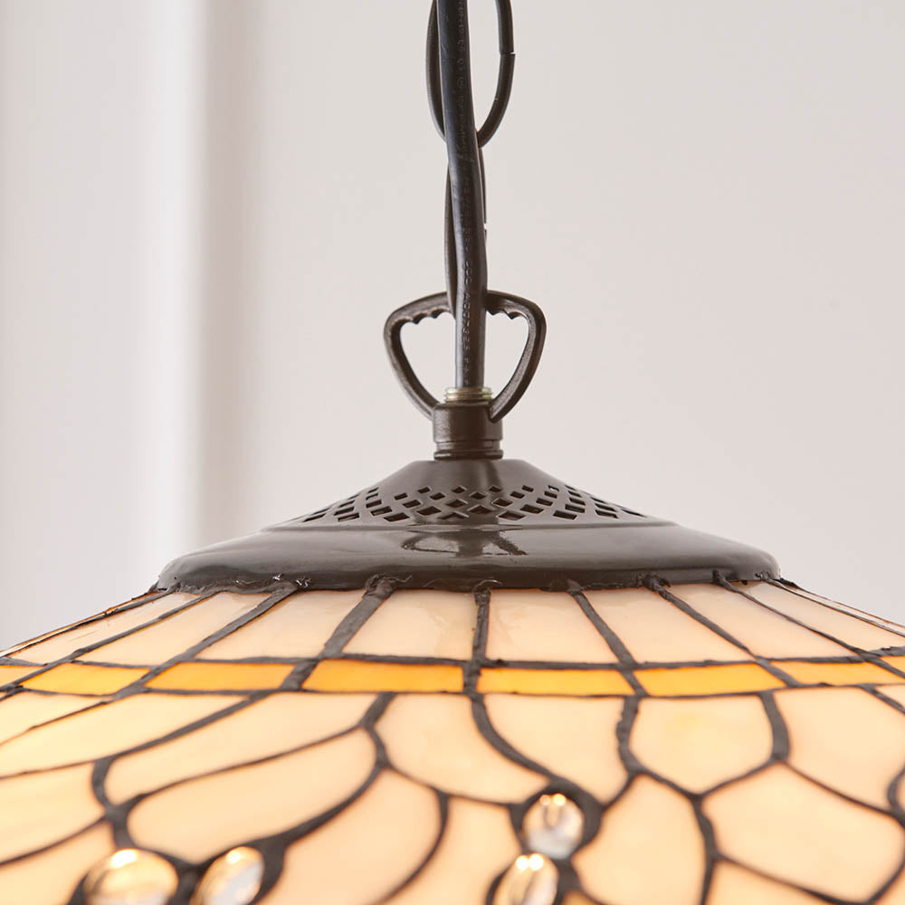Tiffany Dragonfly Beige Large 3lt Pendant
