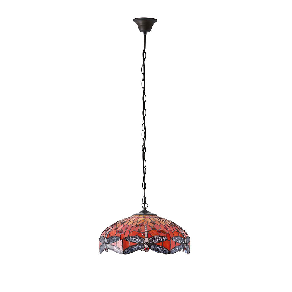 Tiffany Dragonfly Flame Medium 3lt Pendant