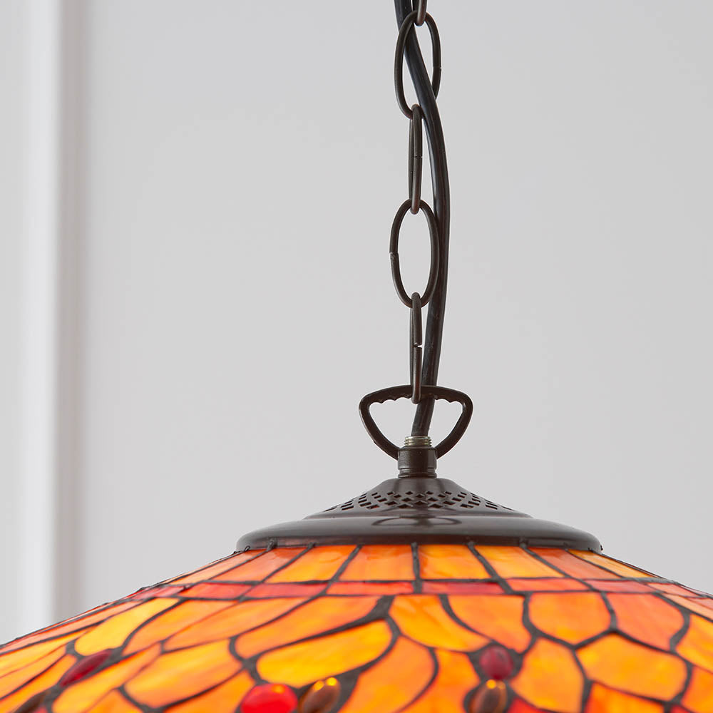 Tiffany Dragonfly Flame Large 3lt Pendant