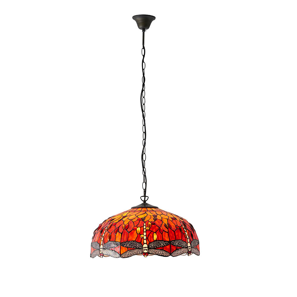 Tiffany Dragonfly Flame Large 3lt Pendant