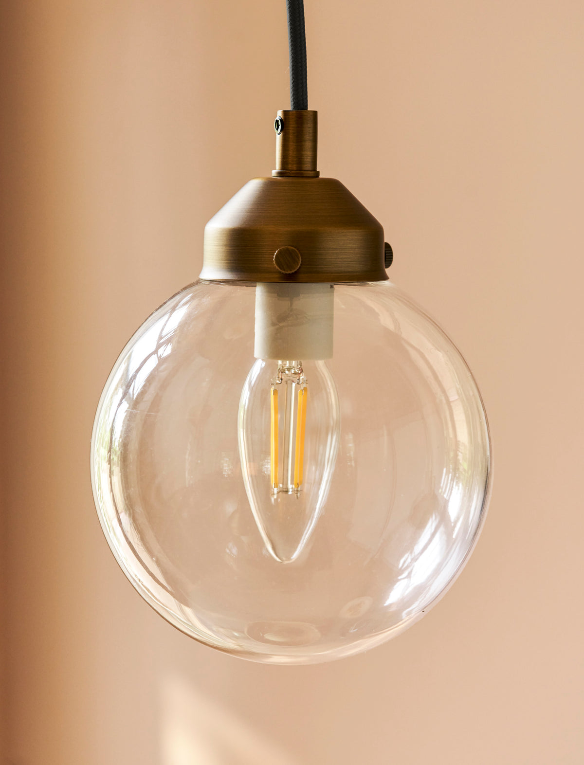 Garden Trading Everleigh Cluster Ceiling Light Antique Brass Finish