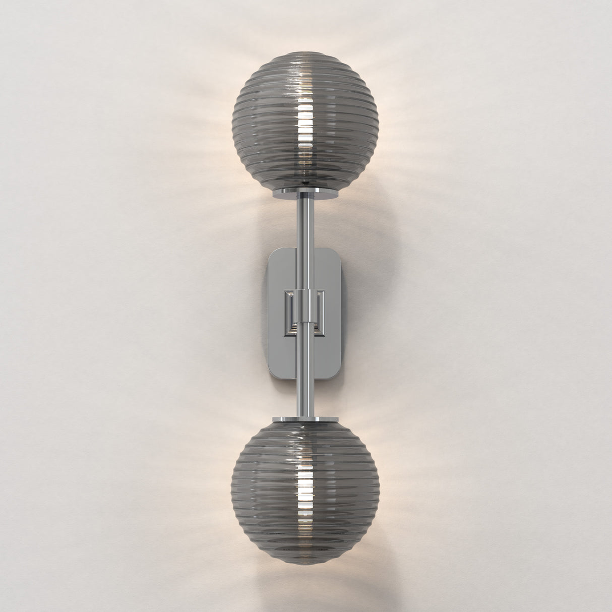 Astro Tacoma Twin Polished Chrome Bathroom Wall Light