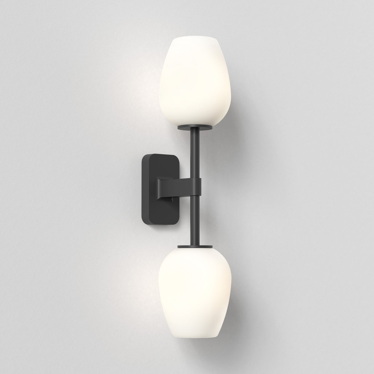 Astro Tacoma Twin Matt Black Bathroom Wall Light