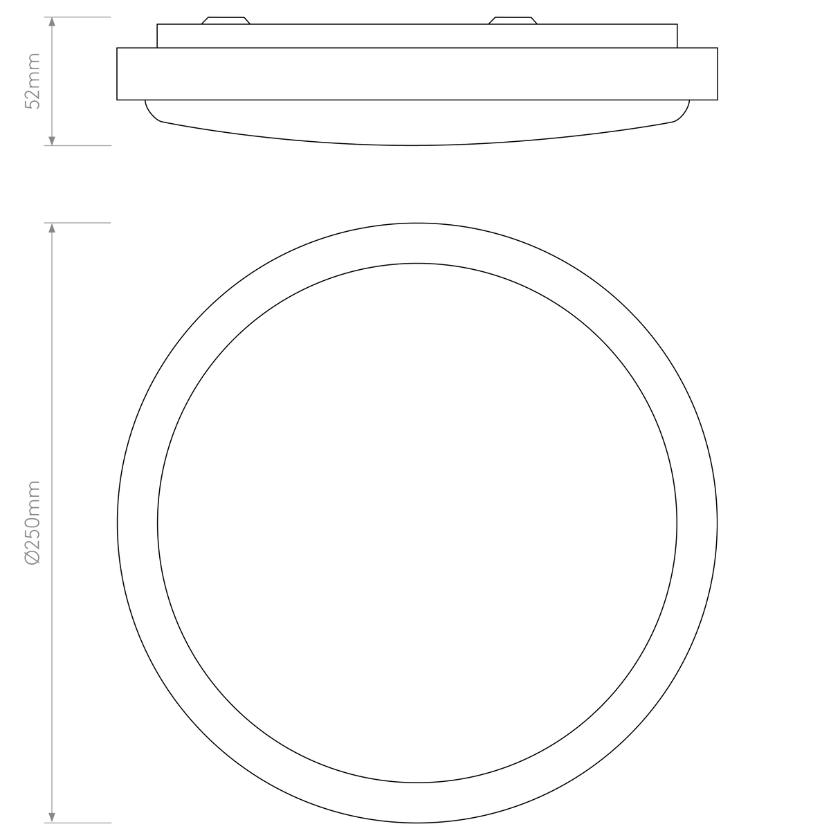 Astro Denia Polished Chrome Bathroom Ceiling Light