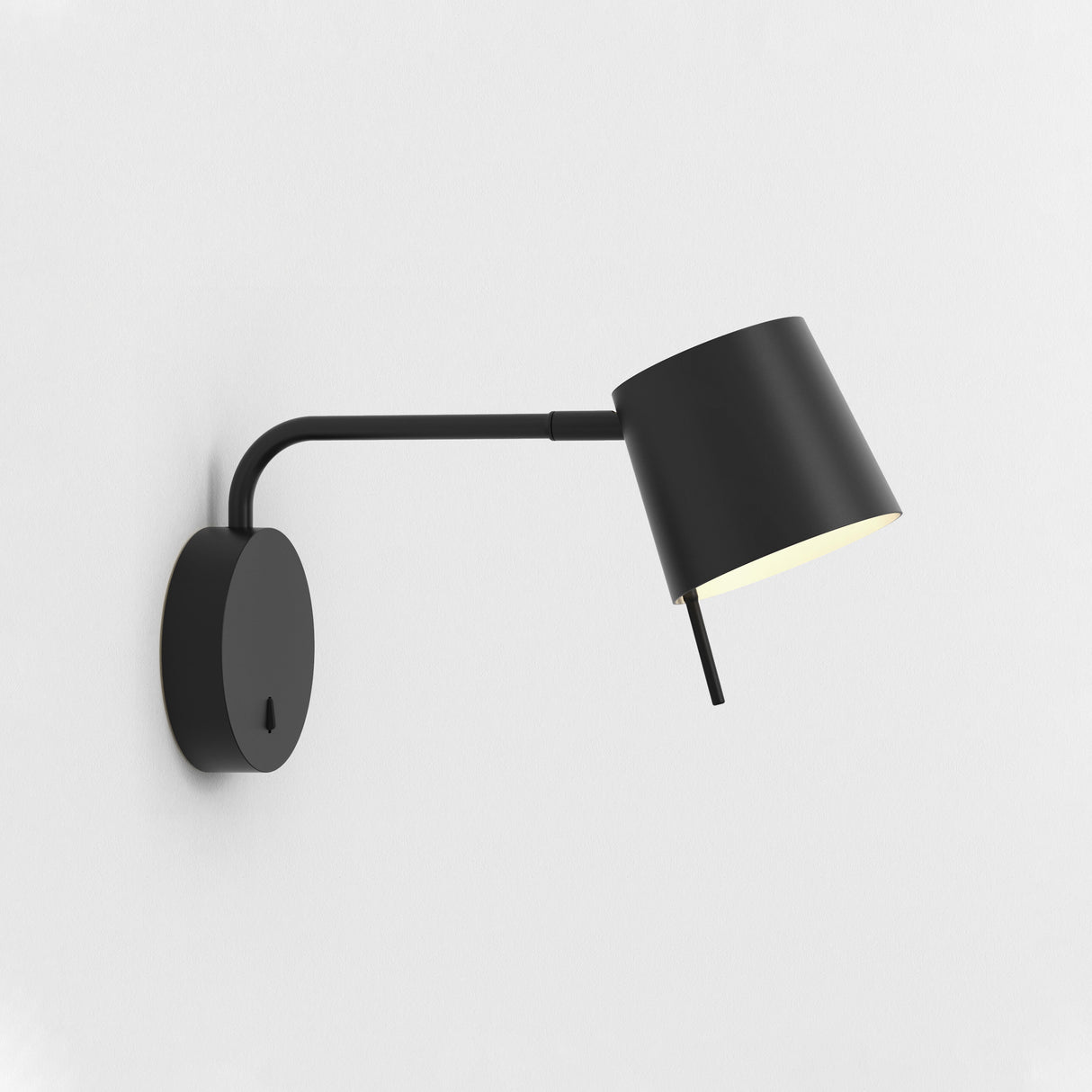 Astro Miura Swing Arm Base Matt Black Interior Wall Light