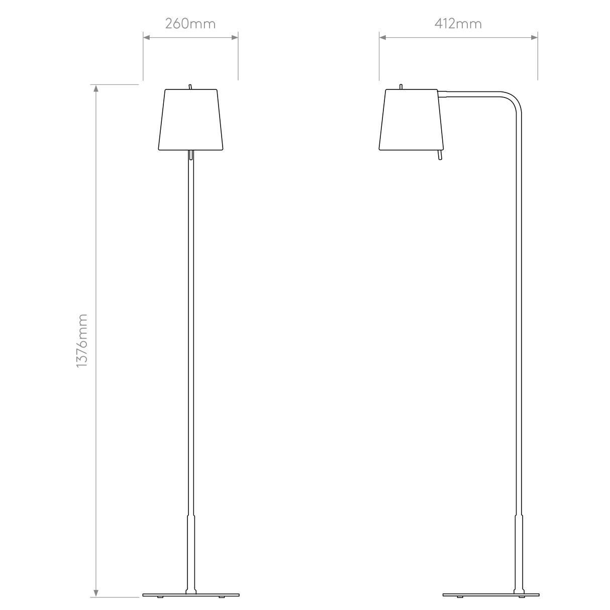 Astro Mitsu Floor Base Bronze Interior Floor Light