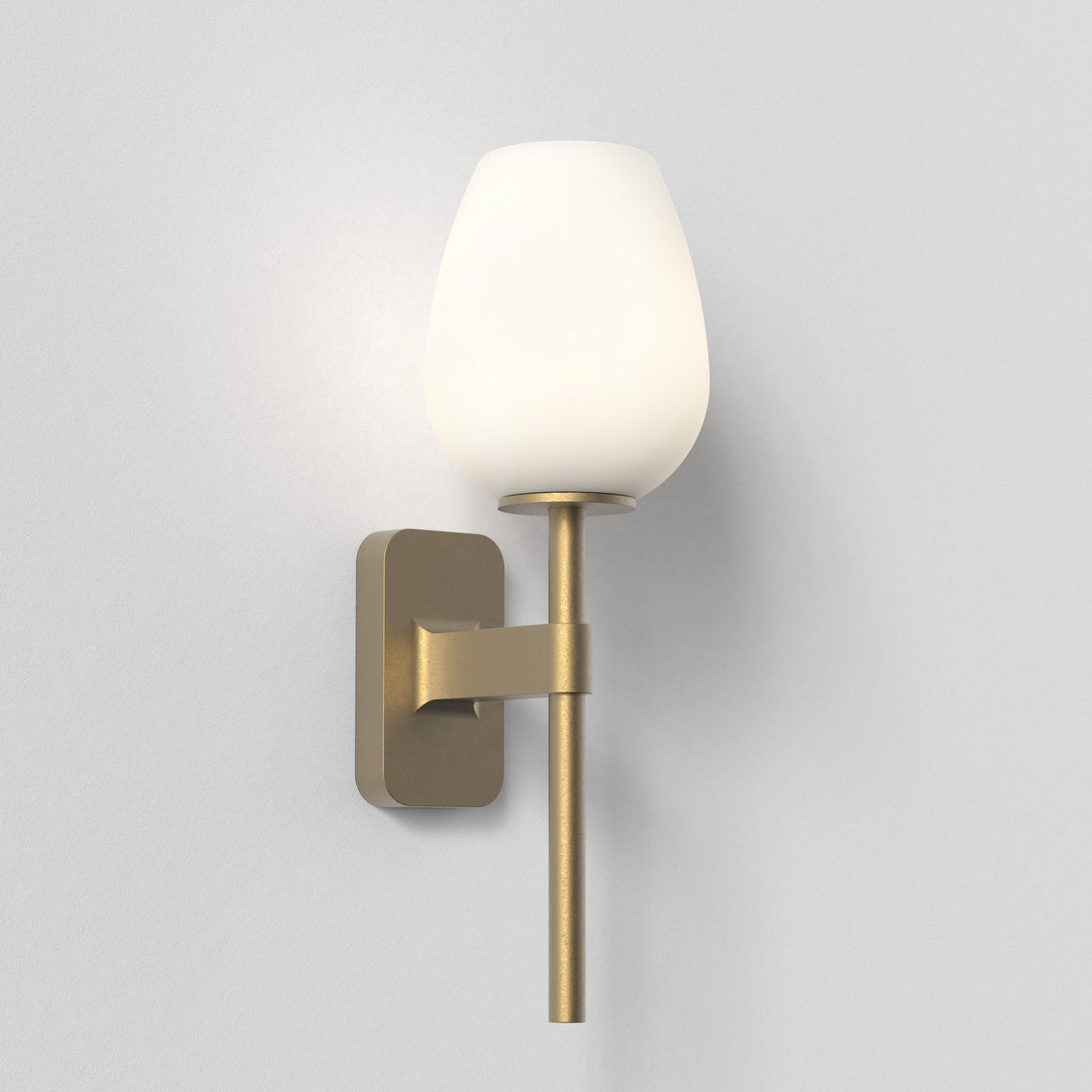Astro Tacoma Single Antique Brass Bathroom Wall Light