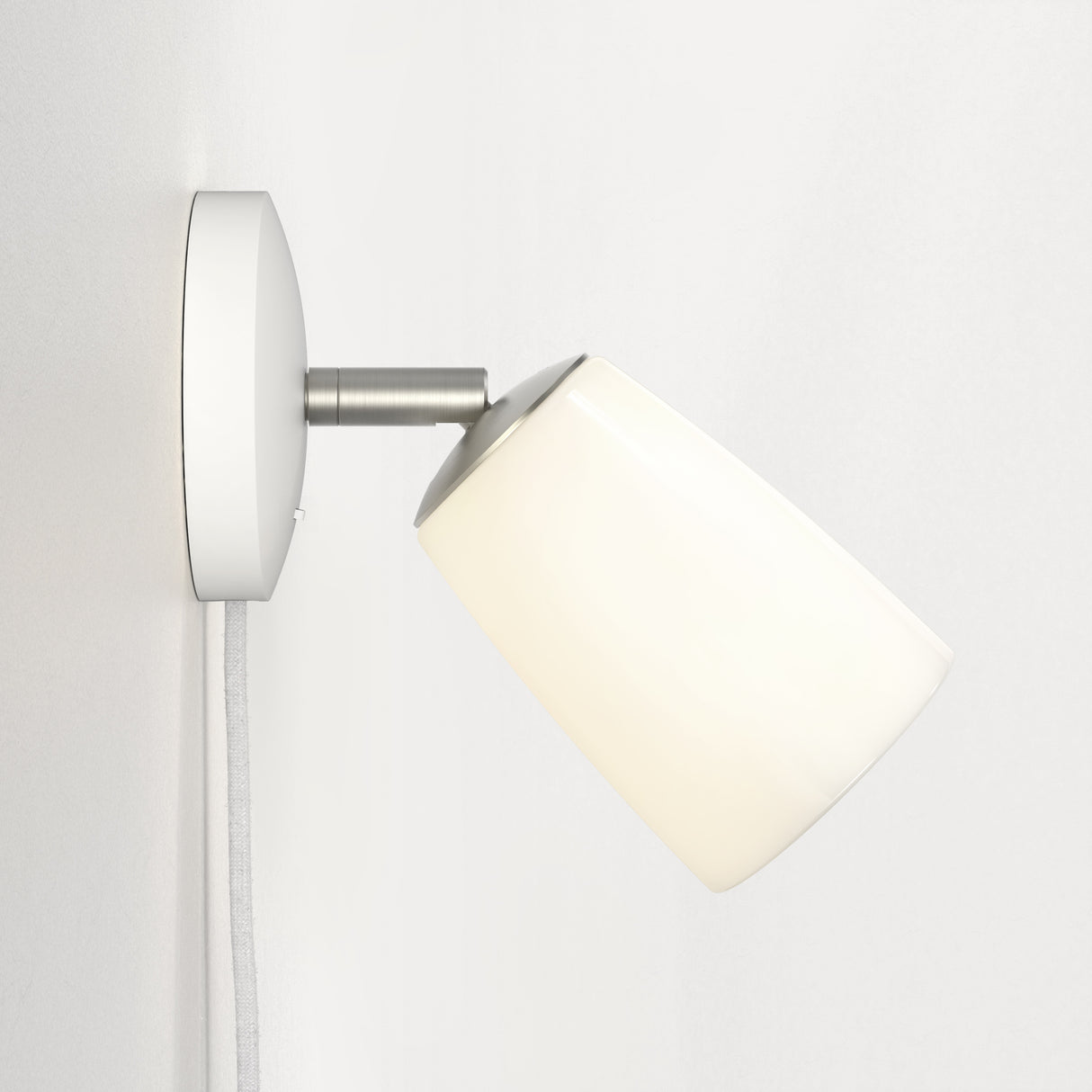 Astro Carlton Wall Plug-In Matt White Interior Wall Light