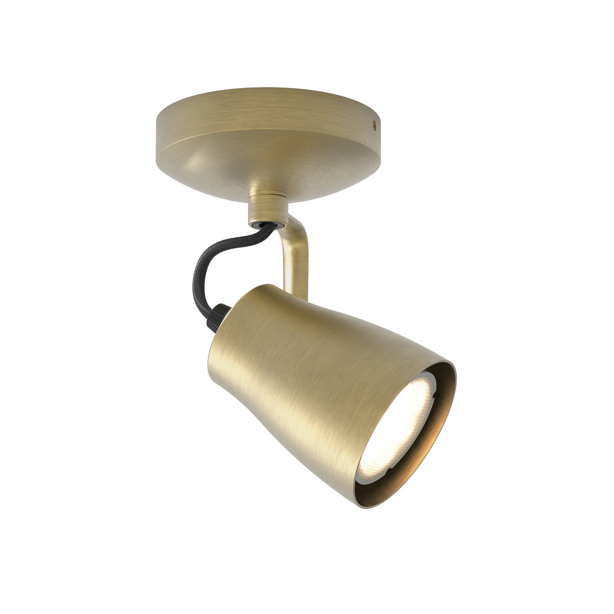 Astro Juno Single Matt Brushed Brass Interior Spotlight