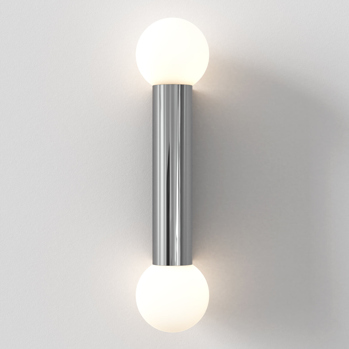 Astro Ortona Twin Polished Chrome Bathroom Wall Light