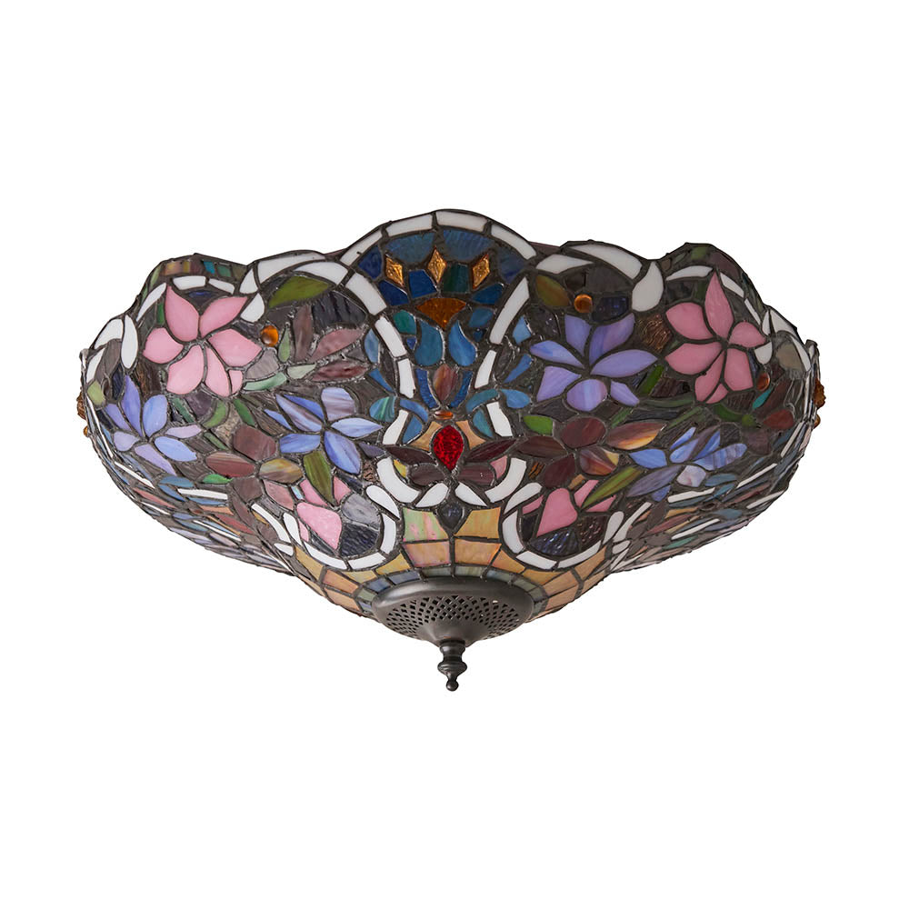 Tiffany Sullivan Medium 2lt Flush Ceiling Light