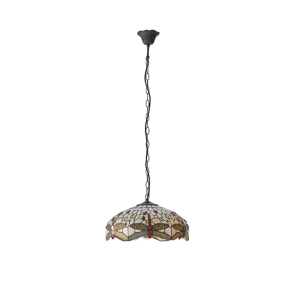 Tiffany Dragonfly Beige Medium 3lt Pendant