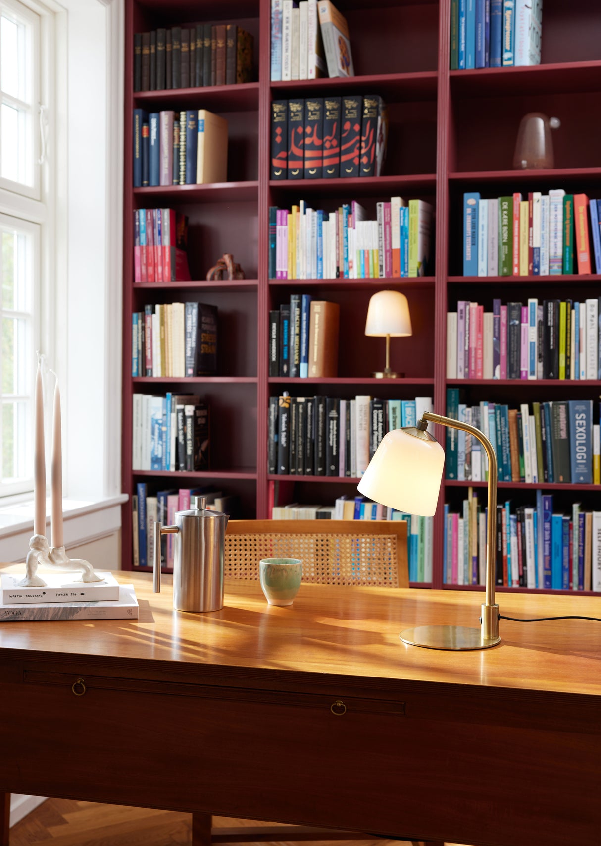 Halo Design Room 49 Portable Table Lamp Opal / Antique Brass