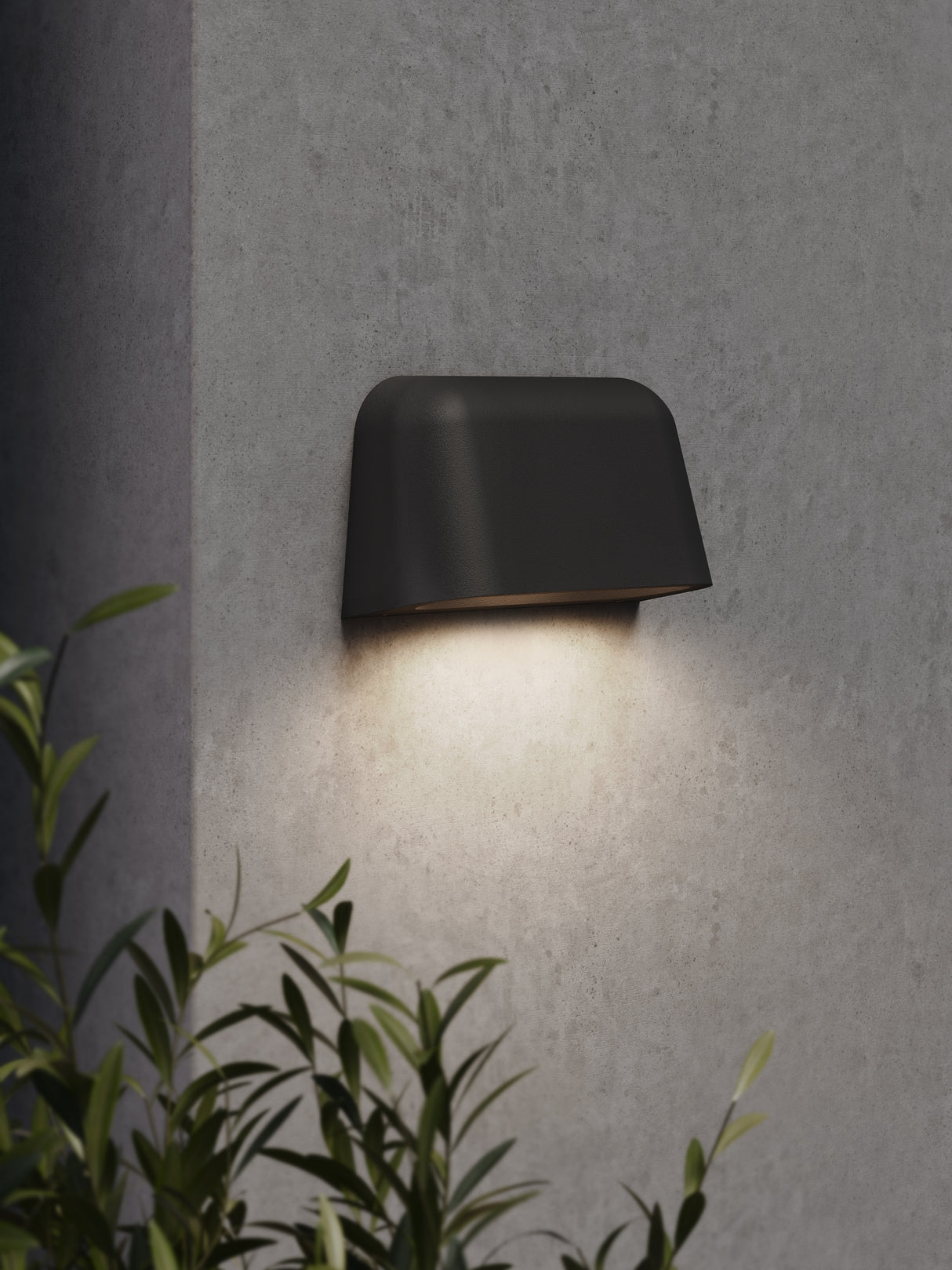 Astro Mast Twin Textured Black Outdoor Wall Light