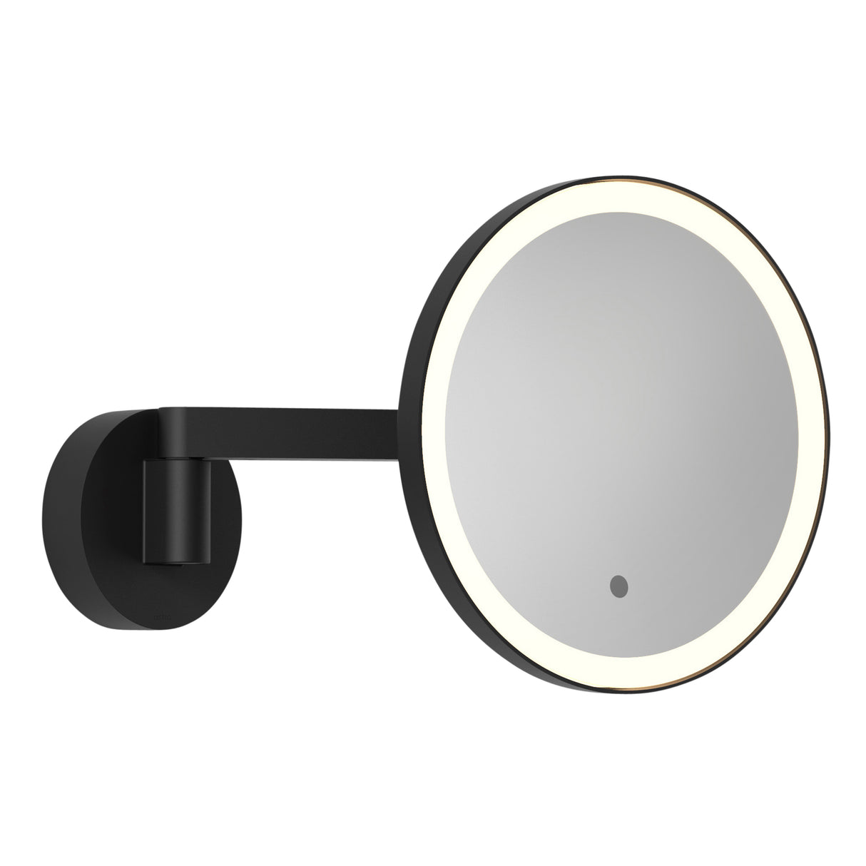 Astro Nagoya Matt Black Bathroom Magnifying Mirror