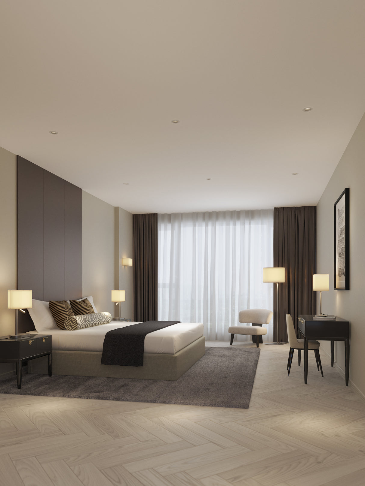 Astro Venn Floor Matt Nickel Interior Floor Light Base