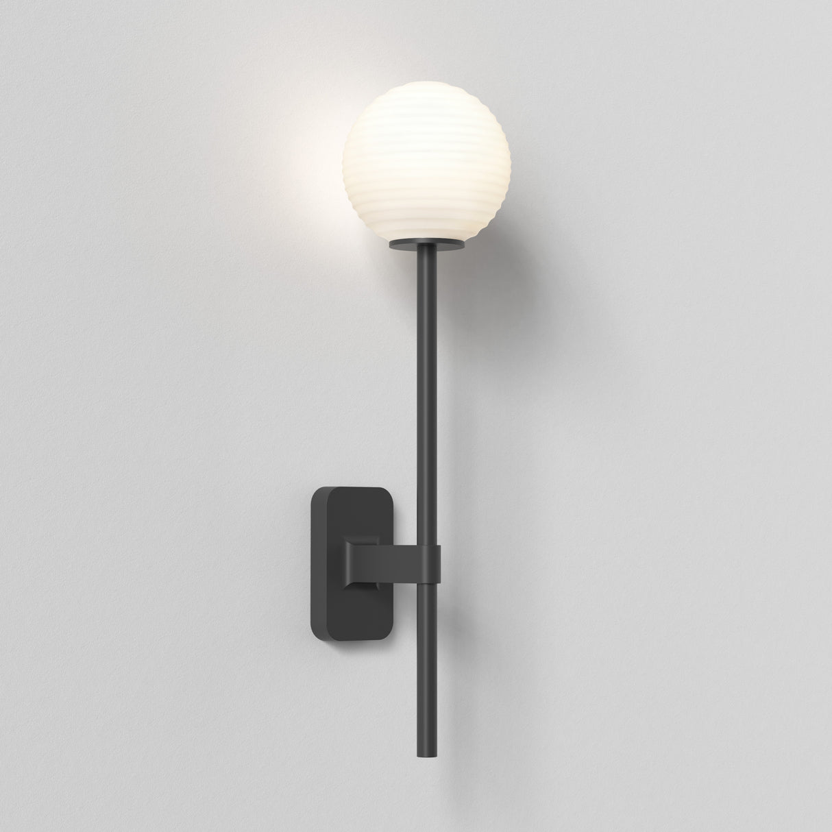 Astro Tacoma Single Grande Matt Black Bathroom Wall Light