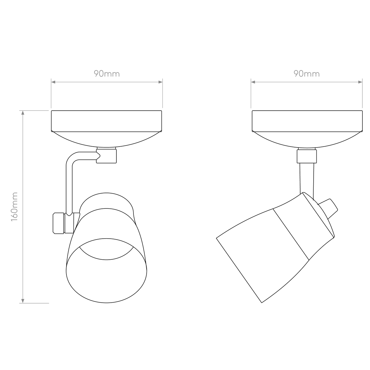 Astro Juno Single Bronze Interior Spotlight