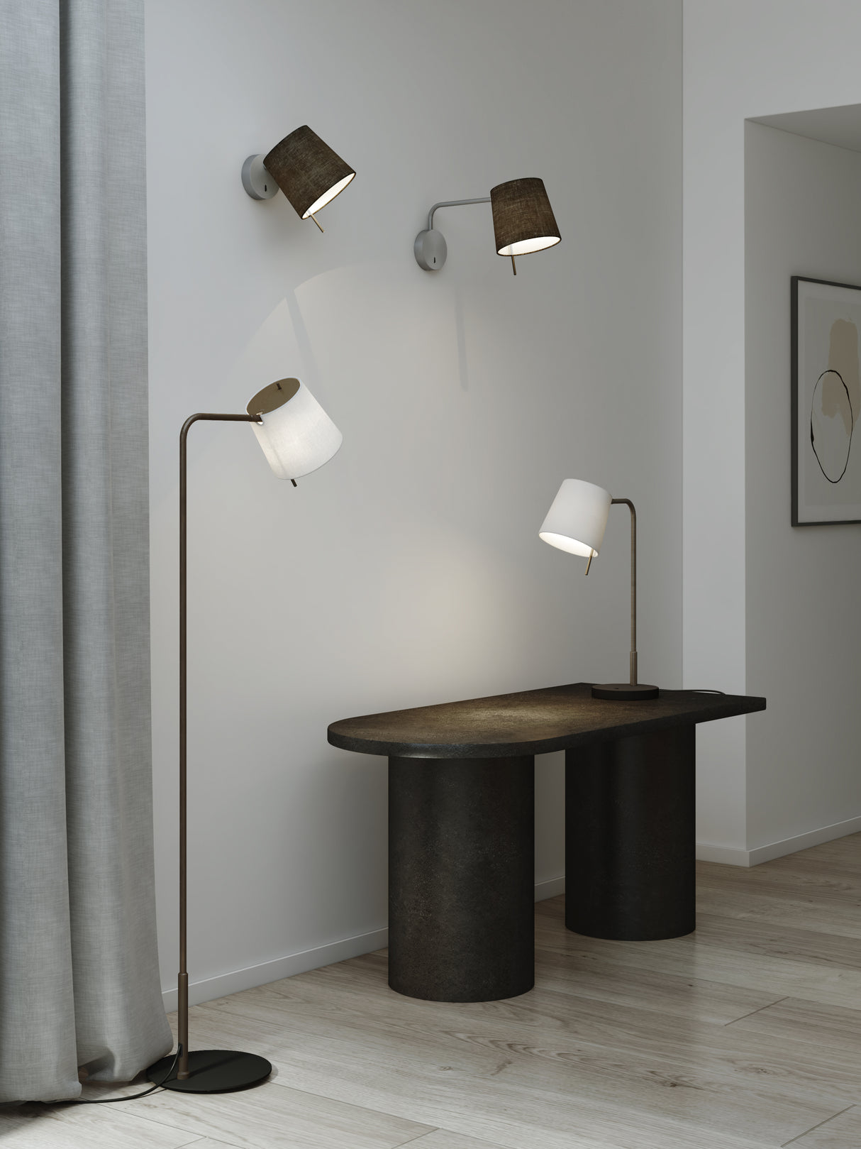 Astro Mitsu Table Base Bronze Interior Table Light