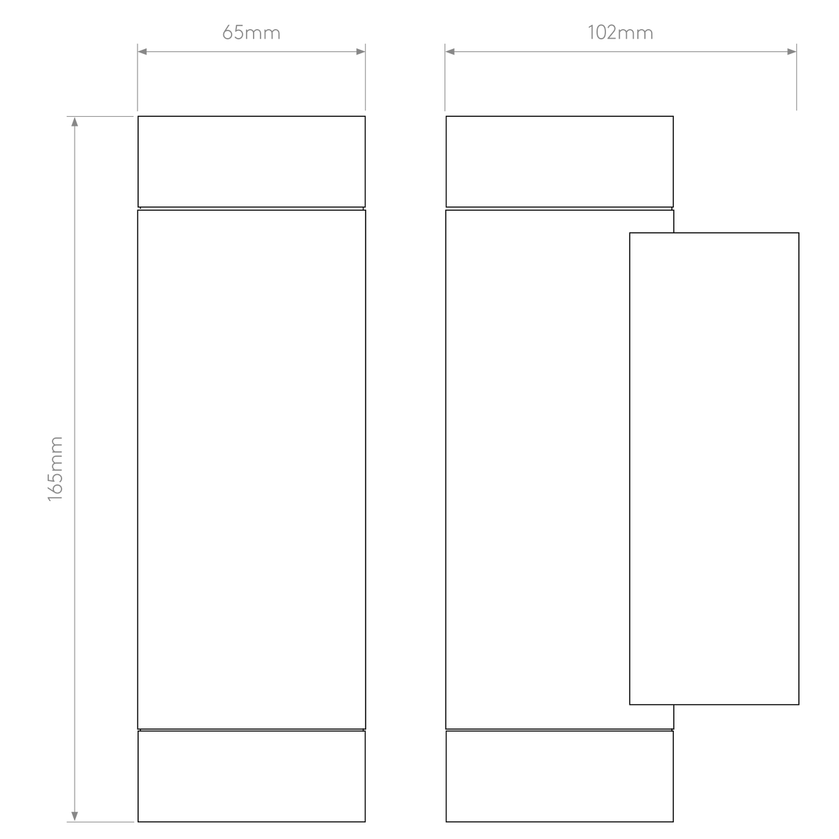 Astro Dartmouth Twin GU10 Textured Black Outdoor Wall Light